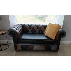 2 seater Chesterfield Sofa One Cushion Style